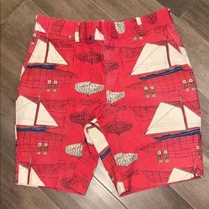 Jos A Bank Vintage Sailboat Pattern Shorts SZ 34